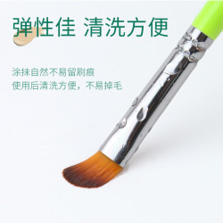 華虹粉刷匠同款舌形遮瑕刷123號982淚溝刷大中小號細節化妝刷扁頭