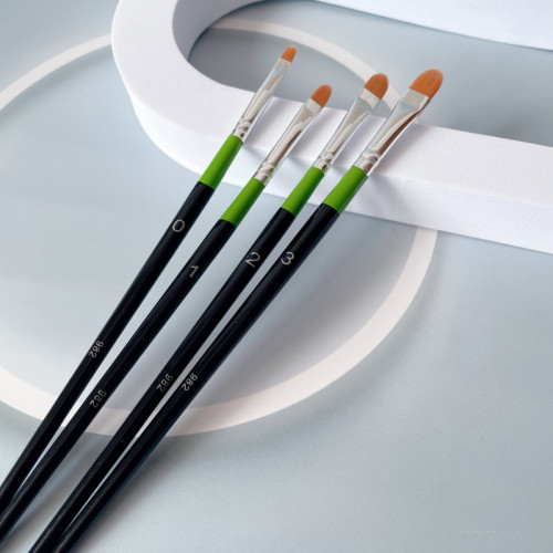 華虹粉刷匠同款舌形遮瑕刷123號982淚溝刷大中小號細節化妝刷扁頭