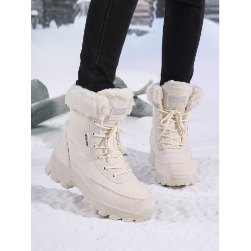 雪地靴女2025新款冬季加絨加厚保暖高幫棉鞋防水防滑厚底中筒短靴 雪地靴女2025新款冬季加絨加厚保暖高幫棉鞋防水防滑厚底中筒短靴