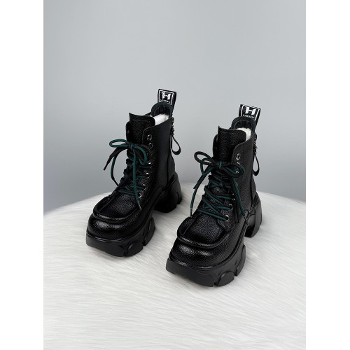 厚底增高羊毛雪地靴女防滑2025冬季新款防寒保暖大棉鞋加絨厚棉靴