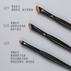 G27仙寶蘭黃狼尾鐮刀形眼線刷下至眼瞼眼角臥蠶斜角刀鋒眼線膏刷