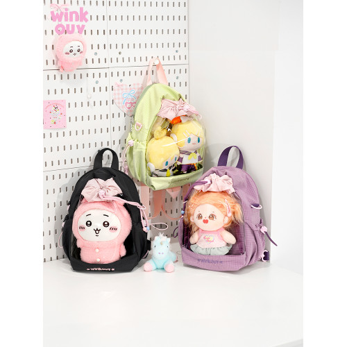 winkouv小型抽繩雙肩斜背痛包小食量20cm日常10cm外出迷你小娃包 winkouv小型抽繩雙肩斜背痛包小食量20cm日常10cm外出迷你小娃包