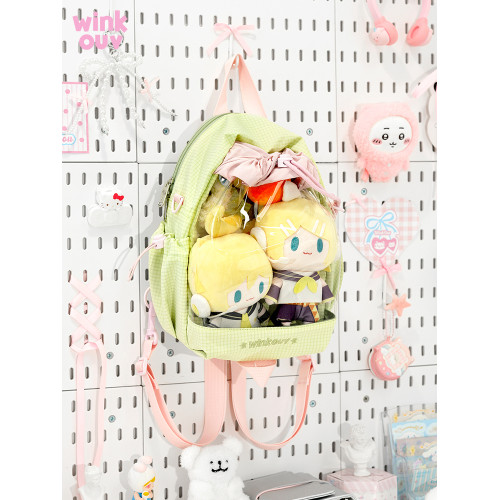 winkouv小型抽繩雙肩斜背痛包小食量20cm日常10cm外出迷你小娃包 winkouv小型抽繩雙肩斜背痛包小食量20cm日常10cm外出迷你小娃包