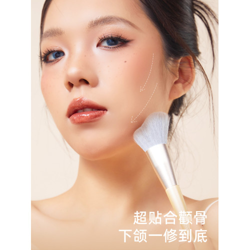 郭小妞鎏金異形修容刷波浪形貼合臉部輪廓側臉斜角隂影刷化妝刷