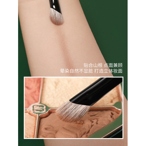 逆齡M09斜頭鼻影刷超柔軟動物毛修容高光刷新手可攜式化妝工具 逆齡M09斜頭鼻影刷超柔軟動物毛修容高光刷新手可攜式化妝工具