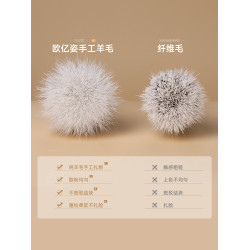 歐億姿羊毛點彩腮紅刷小號動物毛大號高光修容散粉工具可攜式化妝刷