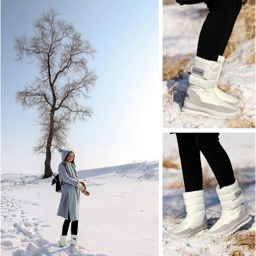 雪地靴男女加厚保暖防寒防水防滑東北大棉鞋中筒中大童戶外旅遊