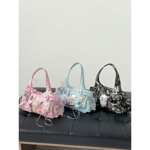 星痛惡魔升級版/亞文化小衆可愛五角星單肩斜背尼龍小食量痛包