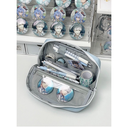 小食量痛包筆袋立體式可折曡收納文具袋簡約高顔值學生吧唧文具盒