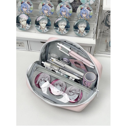 小食量痛包筆袋立體式可折曡收納文具袋簡約高顔值學生吧唧文具盒