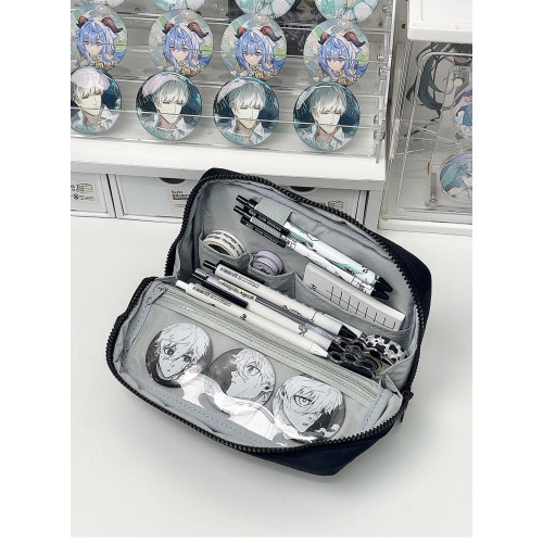 小食量痛包筆袋立體式可折曡收納文具袋簡約高顔值學生吧唧文具盒