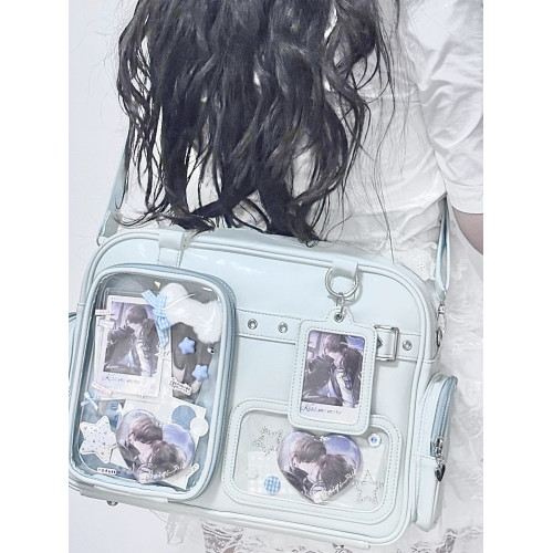 演唱會藏東西痛包娃包20公分雙肩包百搭通勤斜背單肩藏燈牌支架女