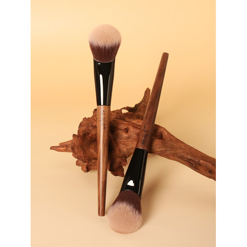 粉刷匠胡桃裡B65坡形腮紅膏刷柔軟畫腮紅化妝師專用化妝刷