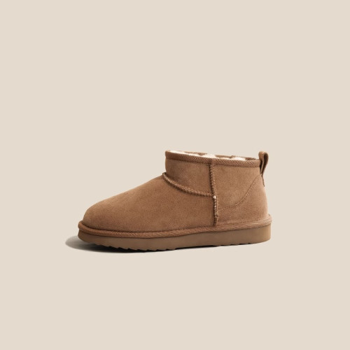 日本STELU周冬雨同款低幫雪地靴女皮毛一體2024冬季加厚保暖棉鞋 日本STELU周冬雨同款低幫雪地靴女皮毛一體2024冬季加厚保暖棉鞋