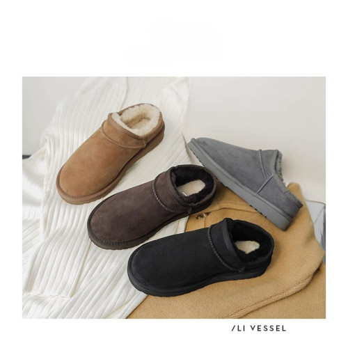 日本STELU周冬雨同款低幫雪地靴女皮毛一體2024冬季加厚保暖棉鞋 日本STELU周冬雨同款低幫雪地靴女皮毛一體2024冬季加厚保暖棉鞋