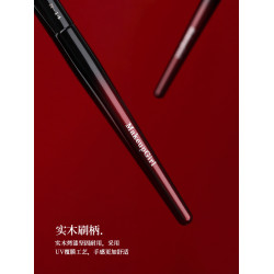 魅女郎硃釉N14坡面腮紅刷動物毛斜頭上妝清透侷部高光點彩化妝刷