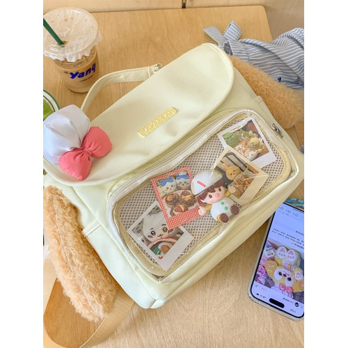 可愛大耳朵吧唧穀子痛包斜後後背包日系學院風雙肩包娃包少女心單肩包