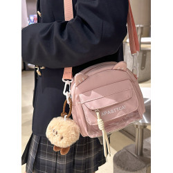 兒童斜後後背包女童外出小挎包12嵗女生可愛小包包女孩學生單肩後後背包女