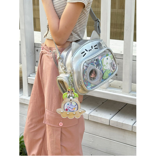 *小版喵包*智齒販賣機原創可愛貓貓痛包單肩包千禧辣妹吧唧