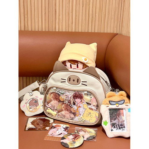 *小版喵包*智齒販賣機原創可愛貓貓痛包單肩包千禧辣妹吧唧