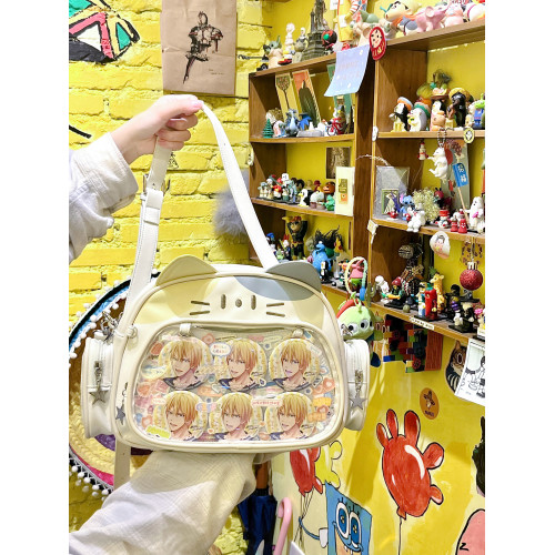 *小版喵包*智齒販賣機原創可愛貓貓痛包單肩包千禧辣妹吧唧