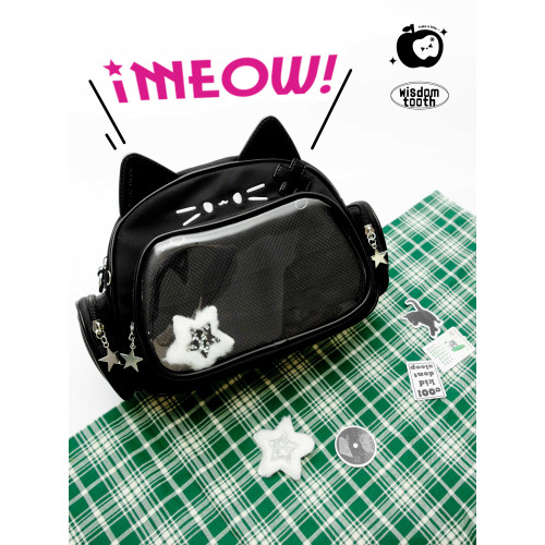 *小版喵包*智齒販賣機原創可愛貓貓痛包單肩包千禧辣妹吧唧