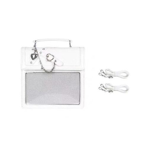 原創亞文化哥特辣妹透明二次元吧唧痛包包女【黑桃派對】