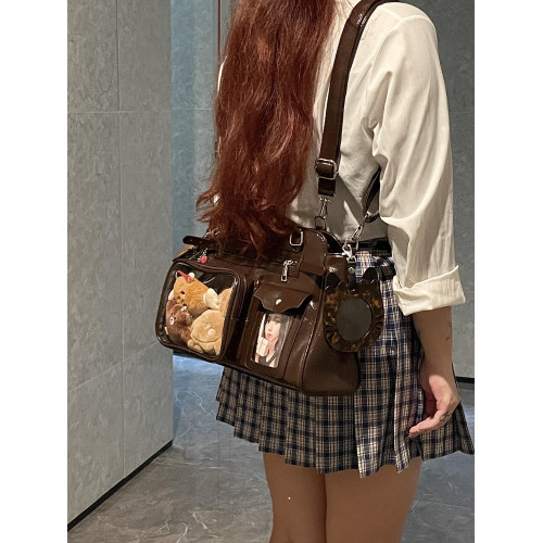 Aplysia日系萌透痛包演唱會追星藏支架燈牌包娃包單肩斜背雙肩包