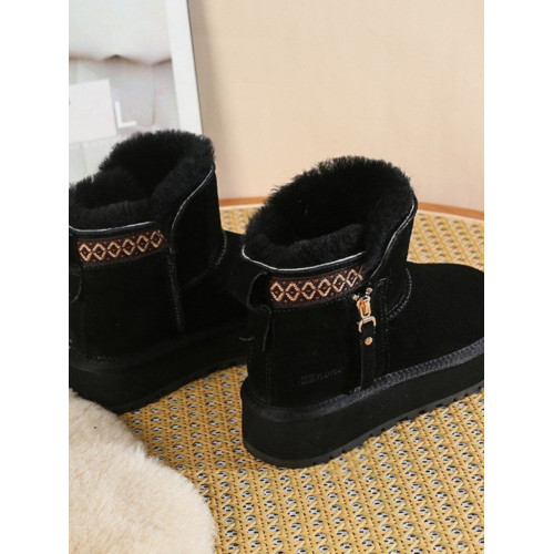 品牌特價厚底增高雪地靴女冬季新款皮毛一體東北短筒加厚保暖棉鞋 品牌特價厚底增高雪地靴女冬季新款皮毛一體東北短筒加厚保暖棉鞋