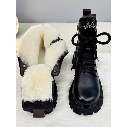 皮毛一體雪地靴女2025冬季加厚防滑羊毛大棉鞋厚底馬丁靴真皮短靴 皮毛一體雪地靴女2025冬季加厚防滑羊毛大棉鞋厚底馬丁靴真皮短靴