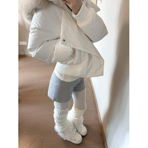 花小姐辣妹白色厚底雪地靴女款2026新款冬季毛毛靴子加絨保暖棉鞋