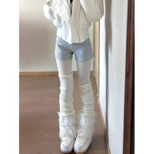 花小姐辣妹白色厚底雪地靴女款2026新款冬季毛毛靴子加絨保暖棉鞋