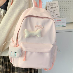 書包女生初中生2025新款高顔值藍色系高中生雙肩包旅遊輕便小後後背包