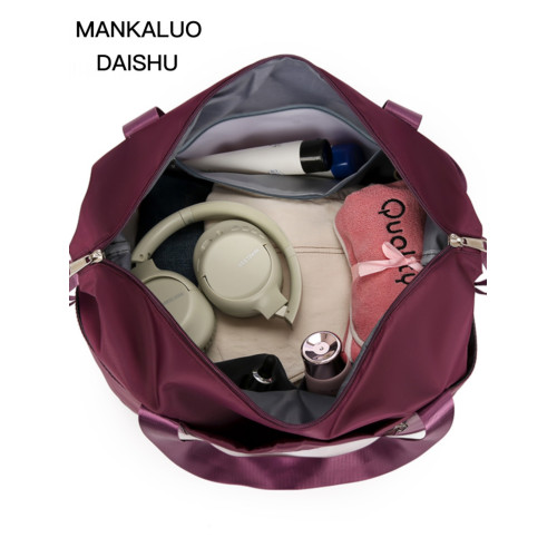 旅行袋雙肩後後背包大容量拆卸萬向輪收納包行李袋可攜式雙層托運包帶輪