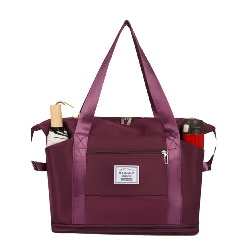 旅行袋雙肩後後背包大容量拆卸萬向輪收納包行李袋可攜式雙層托運包帶輪