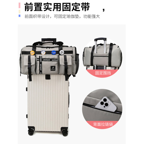 短途旅行包超大容量男士手提行李包女男款出差待産運動健身收納包