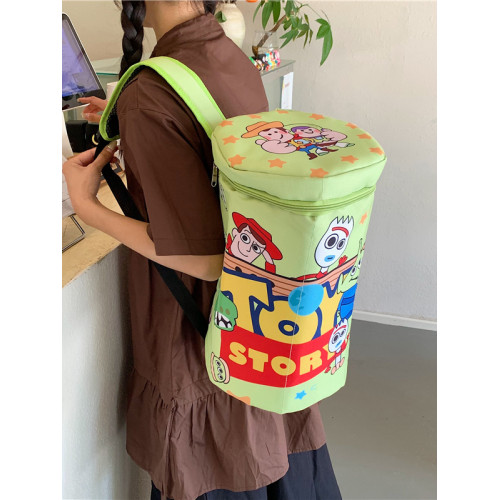 2025新款可愛蠟筆小新立體桶包雙肩包球拍包大容量立體盒子旅行包