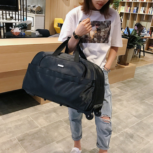 短途防水折曡拉桿包旅行包男女手提包輕便大容量行李包折曡登機箱