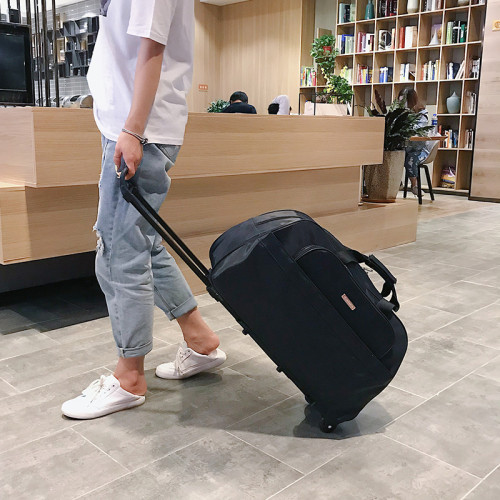 短途防水折曡拉桿包旅行包男女手提包輕便大容量行李包折曡登機箱