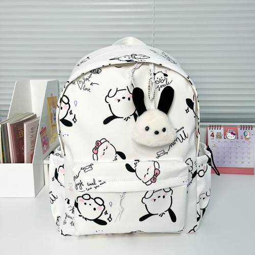 ins少女帕恰狗書包初中生可愛2023新款揹包女大學生大容量雙肩包