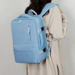 大容量雙肩包多功能擴充行李後後背包女學生旅行電腦包高顔值出差後後背包