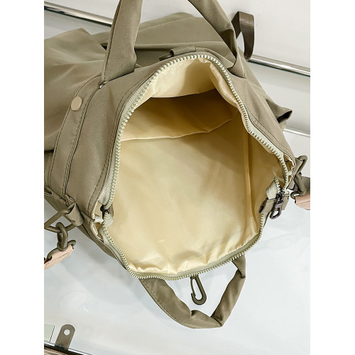 雙肩包男大容量旅行後後背包多功能純色斜後後背包運動百搭手提學生書包女