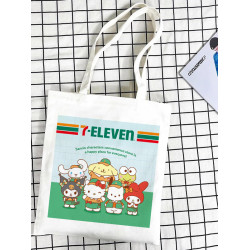 711便利店文創帆布包大容量學生手提單肩帆布包文具收納袋包書袋
