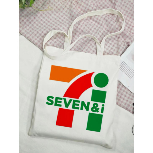 711便利店文創帆布包大容量學生手提單肩帆布包文具收納袋包書袋