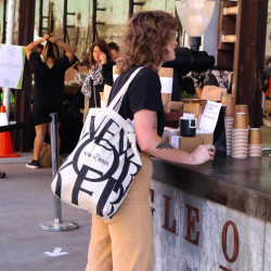 TheNewYorker紐約客帆布包小衆高級字母單肩學生通勤休閒購物袋