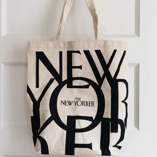 TheNewYorker紐約客帆布包小衆高級字母單肩學生通勤休閒購物袋