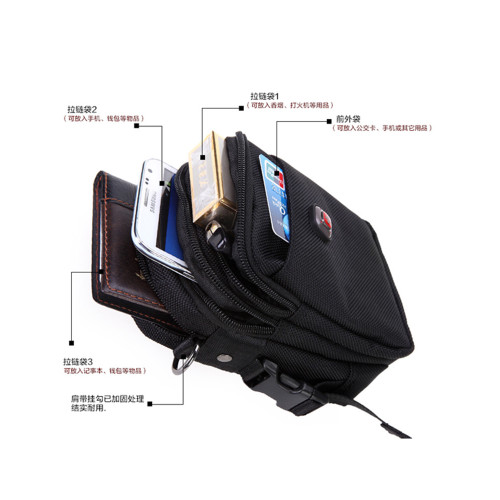 瑞士軍刀男包耐磨工地工具包腰包勞保包單肩斜後後背包大容量旅行後後背包