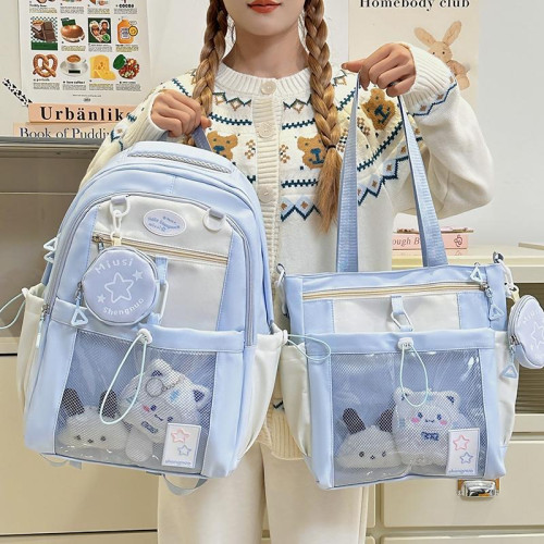 初中生書包女多巴胺高顔值可愛少女小學生四五六年級大容量雙肩包