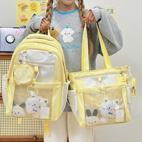 初中生書包女多巴胺高顔值可愛少女小學生四五六年級大容量雙肩包