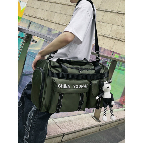 旅行包2024年新款健身包雙肩包短途旅行包男款大容量收納行李袋女